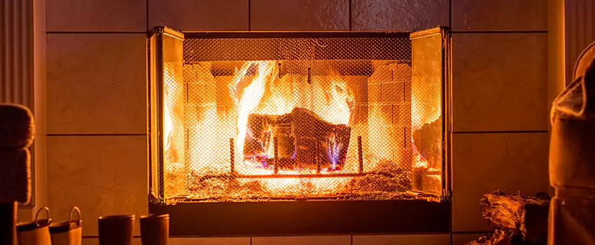 Mendota Hearth Landscape Fireplace Installation in McNair, Virginia